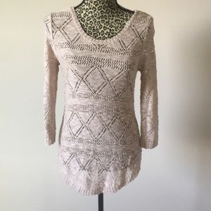 Tan knit sweater